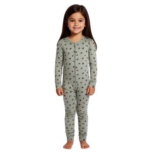 Modern Moments by Gerber Toddler Girls 2pc‎ Set Cherry Bows Sage Cream 5T NWt